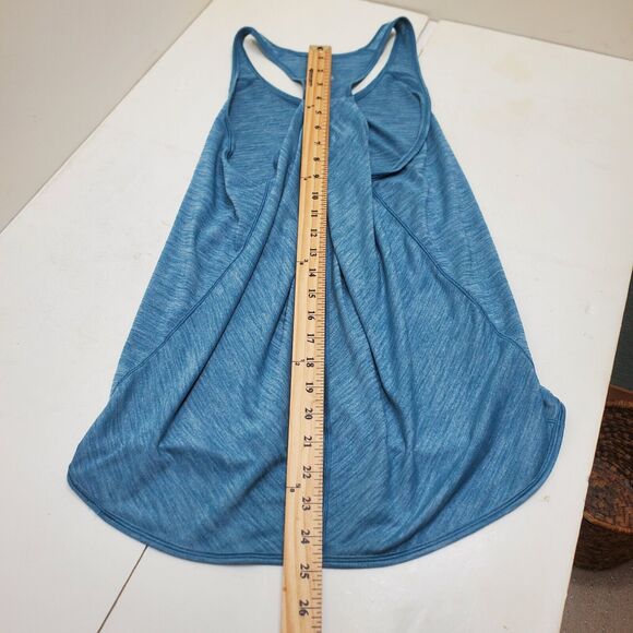 Lululemon Tank Top Womens Tall Racer Back Teal no size tag PTP 15" - Picture 3 of 7